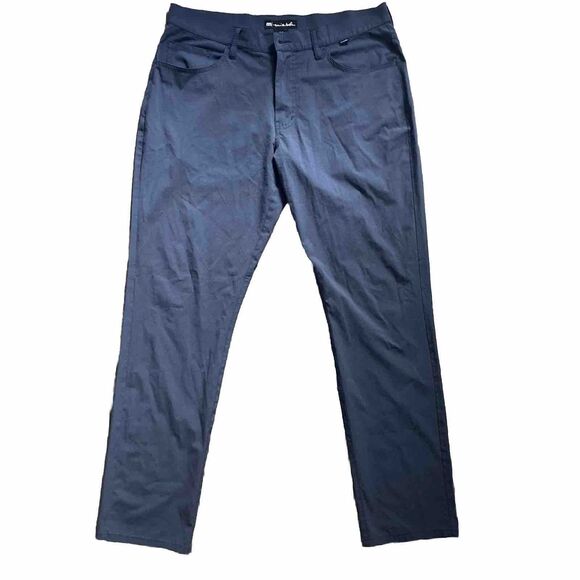 Travis Mathew Pants Open To Close Tech Blue 5 Pocket 35 Men’s - Picture 1 of 8